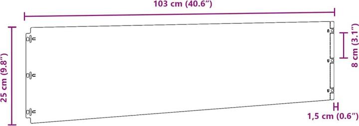 Image du produit vidaXL Rasenkante (103 cm)