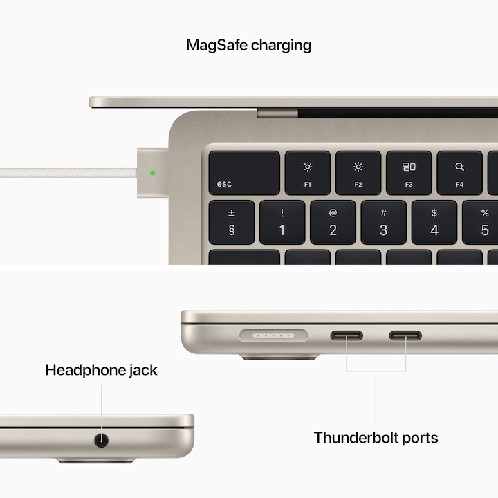 Produktbild Apple MacBook Air – 2022 (13.60", M2, 8 GB, 256 GB, DE)