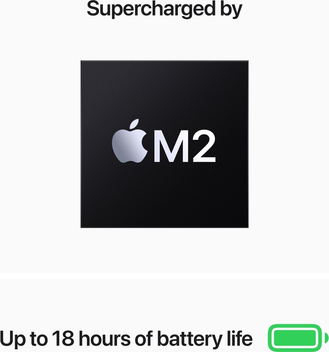 Image du produit Apple MacBook Air – 2022 (13.60", M2, 16 Go, 2000 Go, CH)