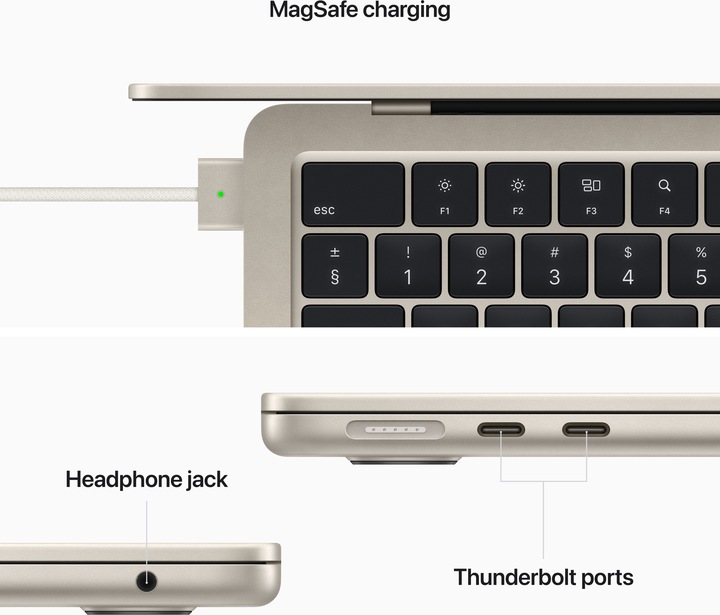 Image du produit Apple MacBook Air – 2022 (13.60", M2, 16 Go, 2000 Go, CH)