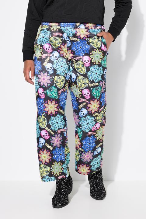 Actual product image Angel of Style Hose, gerades Bein, Totenkopf-Muster, Elastikbund (46)