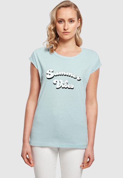 Produktbild Merchcode Ladies Summer Vibes Extended Shoulder Tee - 112619 (L)