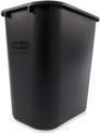 Actual product image Rubbermaid Waste bin, 26.6 litres, rectangular, PE, black (26.60 l)