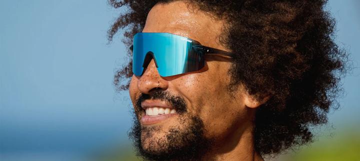 Actual product image MGA Tifosi Vogel SL crystal smoke glasses (1 smoke light blue glass 11.2% light transmission) (new)