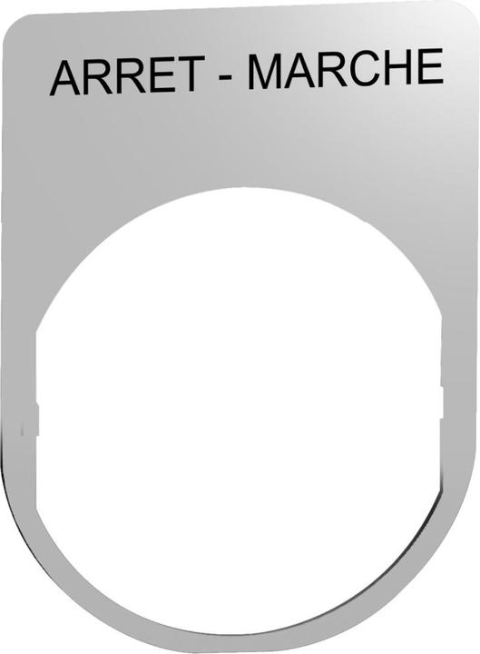 Actual product image Schneider Electric Label holder 30x40mm, with lettering ZBYM2166