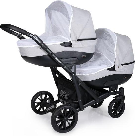 Produktbild Kunert Zwillingskinderwagen Booster 01 grau 2in1