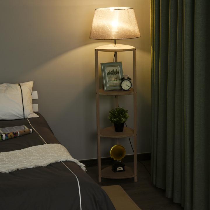 Produktbild Homcom Stehlampe inkl. Regal (E27)