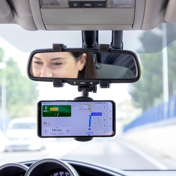 Actual product image InnovaGoods Mobile phone holder for the car - for rear-view mirrors