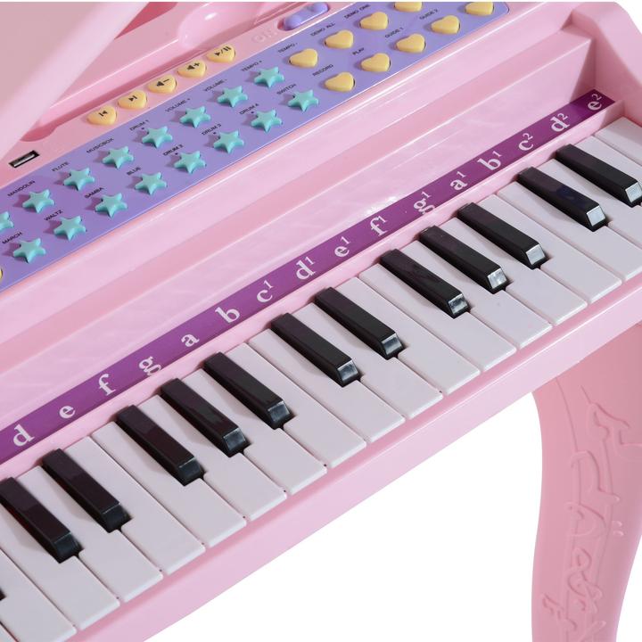 Image du produit Homcom Piano pour enfants avec tabouret (Anglais)