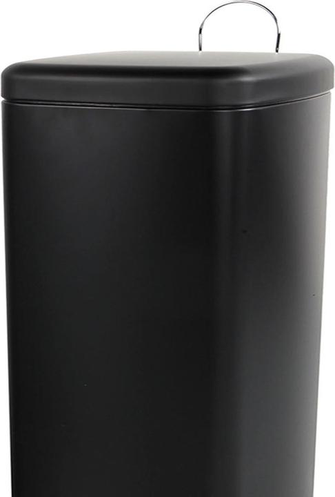 Actual product image Mojawo Metall Mülleimer Treteimer Abfalleimer Tretmülleimer 20L Schwarz (20 l)