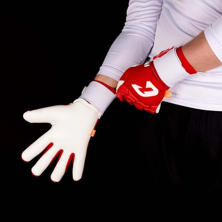Produktbild Catch & Keep Fussballhandschuhe Fly Red Soul Gr. 11 Rot Torwart Keeper Goalie Handschuhe (11)