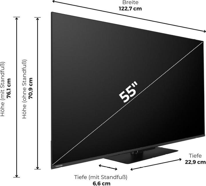 Produktbild Toshiba 55UV6F63DA (55", LED)