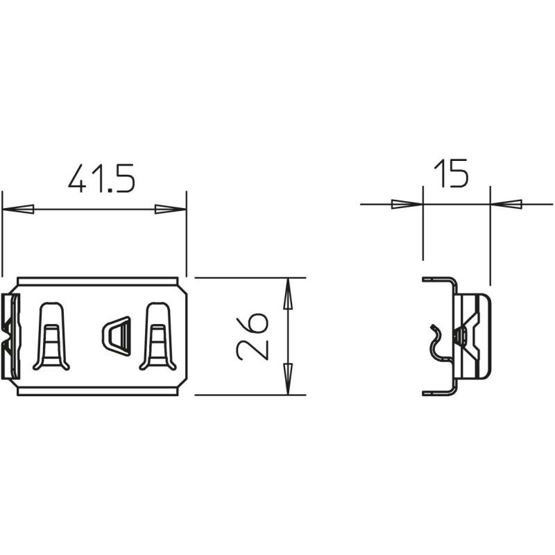 Thumbnail - OBO Bettermann OBO KS GR A2 KlemmstÃ¼ck z.Trennstegbefestigung V2A (Diverse), Elektronikzubehör + Gehäuse