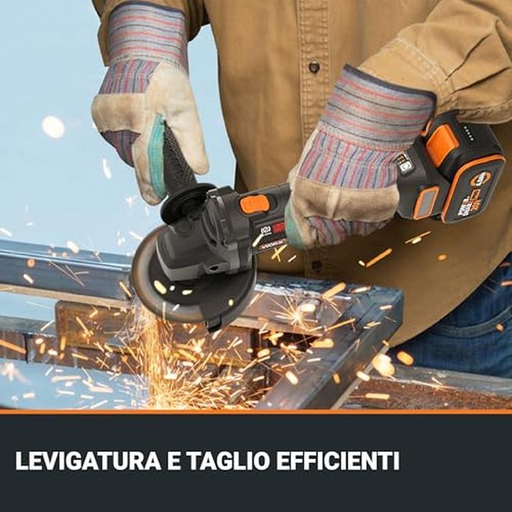 Immagine prodotto Worx Accu haakse slijper WX814.9 (zonder accu) (125 mm)