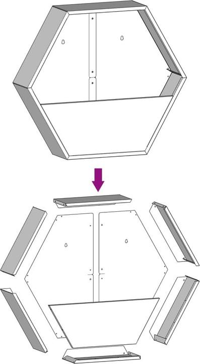 Produktbild vidaXL Wand-Pflanzkübel