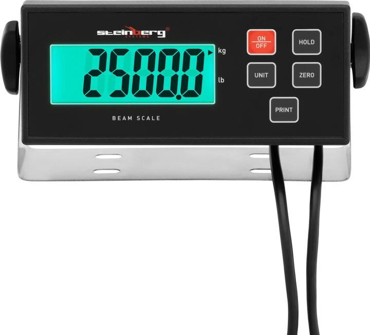 Produktbild Steinberg Wiegebalken Industriewaage Palettenwaage Bodenwaage digital 2500 kg / 0,5 kg