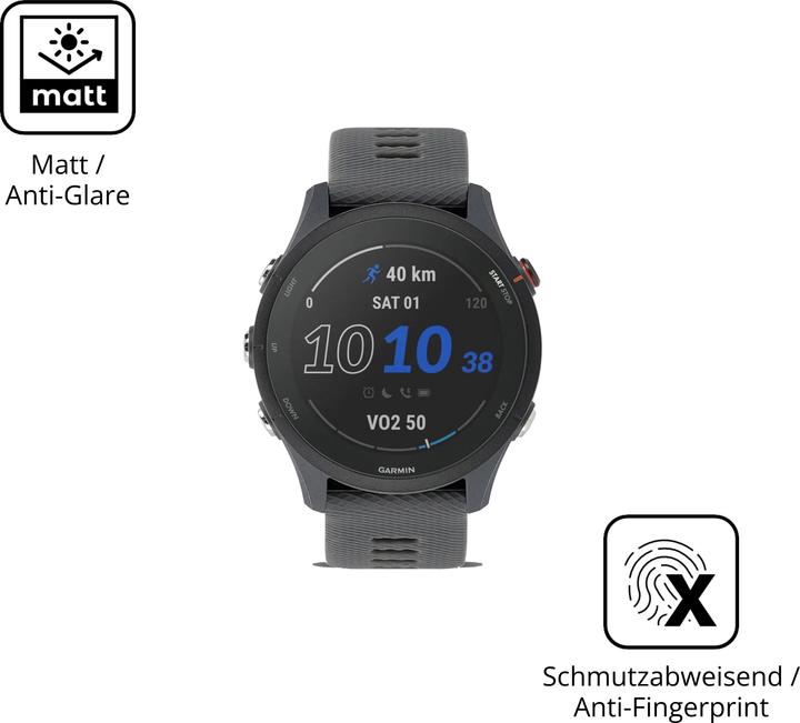 Produktbild Dipos Schutzfolie Matt für Garmin Forerunner 255