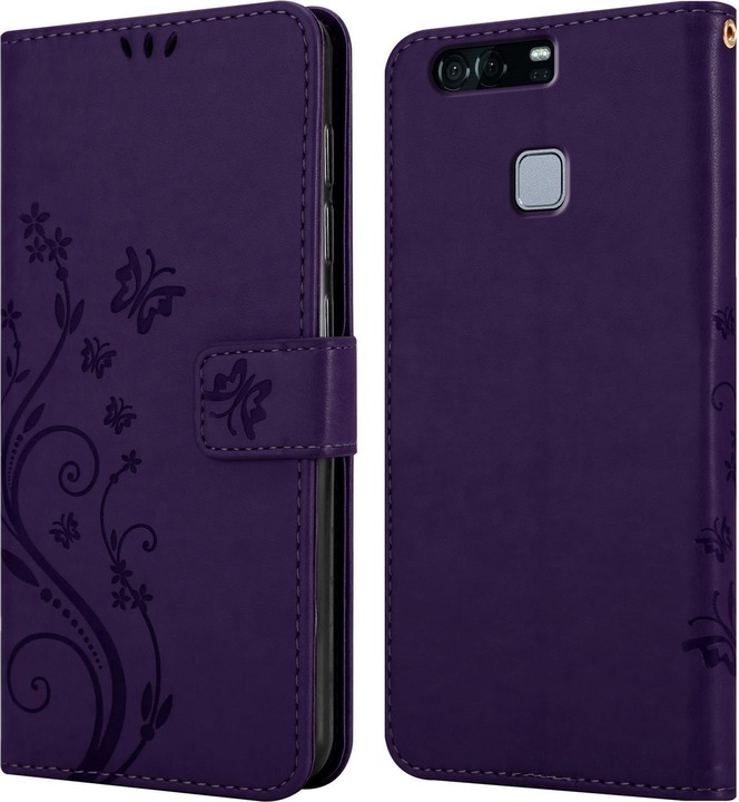 Produktbild Cadorabo Flower Book Cover (Huawei P9)