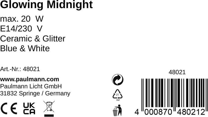 Valeurs nutritives et ingrédients Pauleen Minuit radieux (E14)