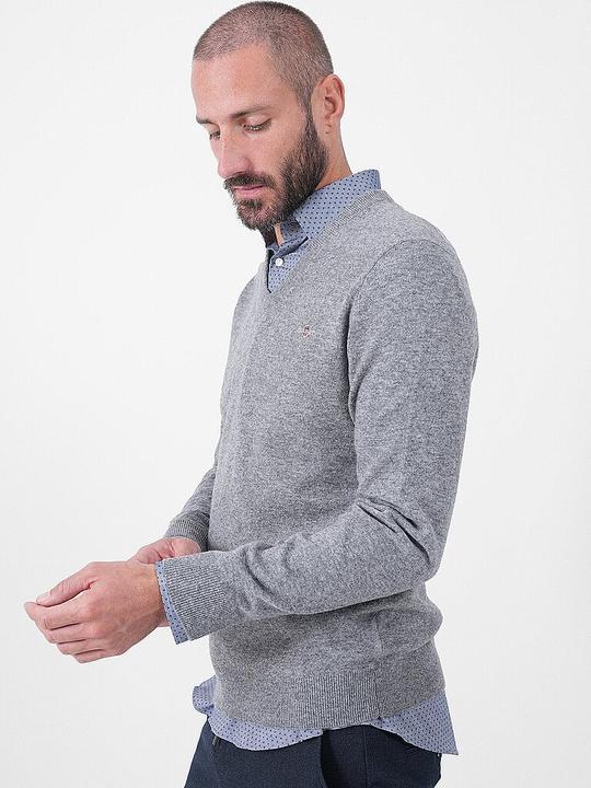 Produktbild GANT Extrafine Lambswool V-Neck - 68159 (S)