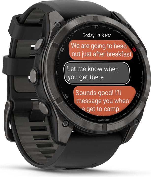 Produktbild Garmin fēnix® 8 Pro 51mm DLC Titan (51 mm)