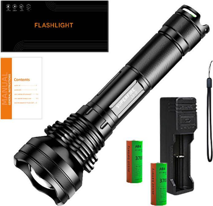 Produktbild Superfire Flashlight L3-D, 2700lm, USB (24.10 cm, 2700 lm)