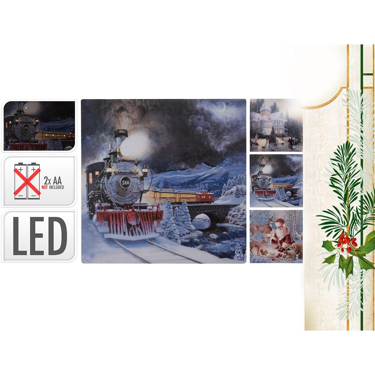 Konjac Sponge, Cornice, Hanipol Obraz led 30x30cm (mix 3 wzorów) (219-7086) (30 x 30 cm)