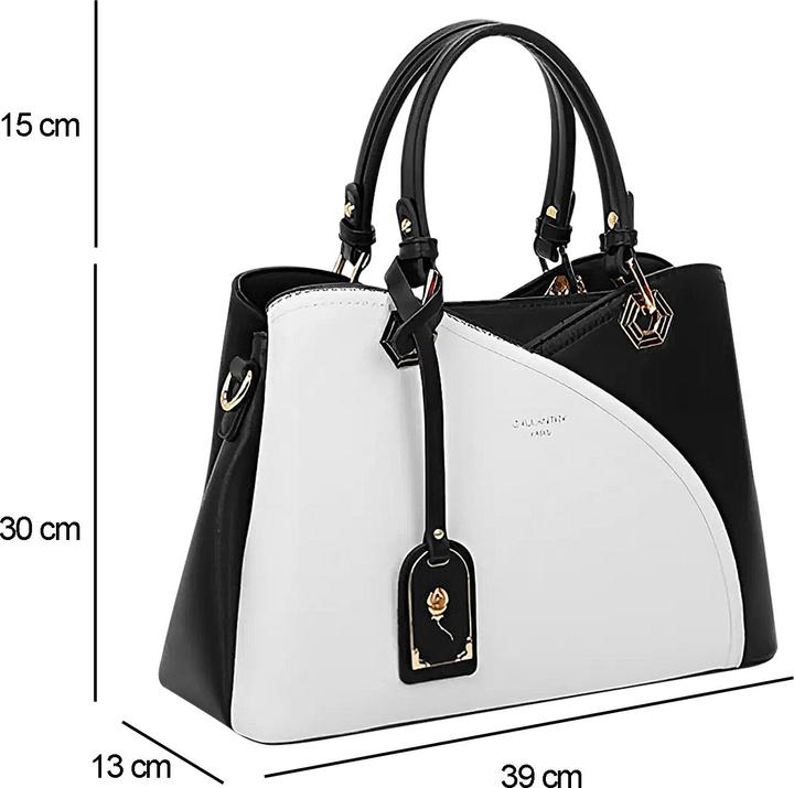 Produktbild Gallantry M-9431-WHITEBLACK Handtasche