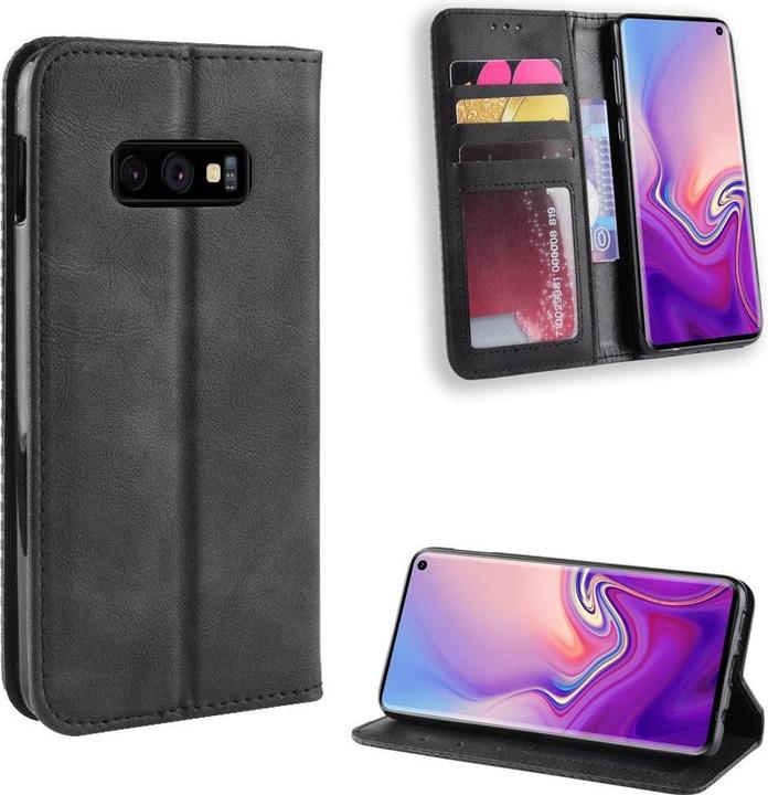 Produktbild Cover-Discount Galaxy S10e - Stand Flip Case Hülle schwarz (Samsung Galaxy S10e)
