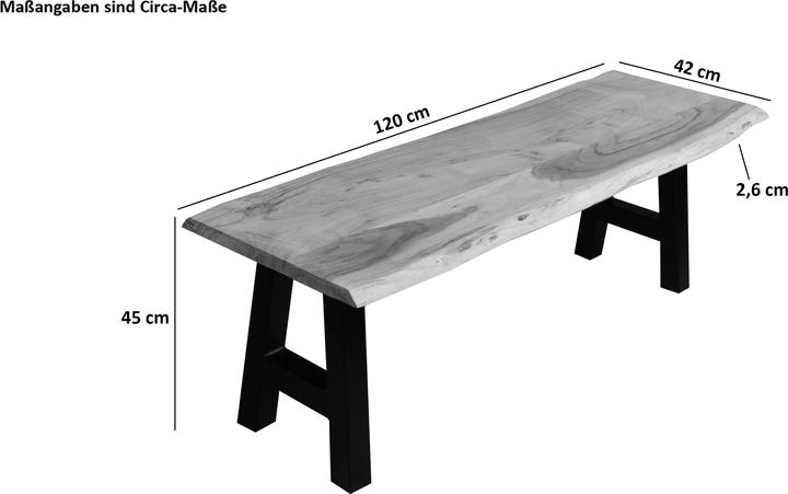 Image du produit SAM NOAH Baumkante massiv Akazie (200 cm)