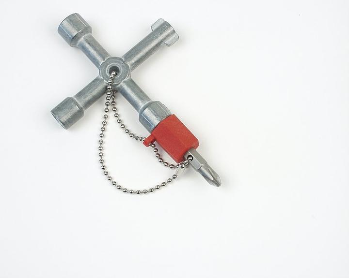 Image du produit Mannesmann Mini-clé en croix avec chaîne
