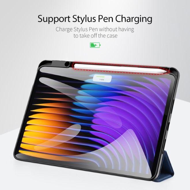 Produktbild Dux Ducis Book case Xiaomi Redmi Pad 7/7 Pro Domo Series Tri-fold Stand PU Leather Tablet Cover Blue (Xiaomi Pad 7 Pro, Xiaomi Pad 7)