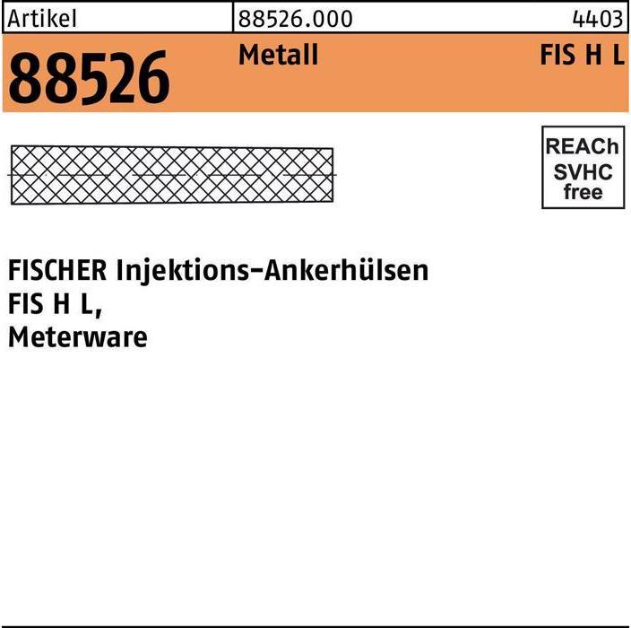 Actual product image Fischer Anchor sleeve FIS H 16x1000 L (10 pcs.)