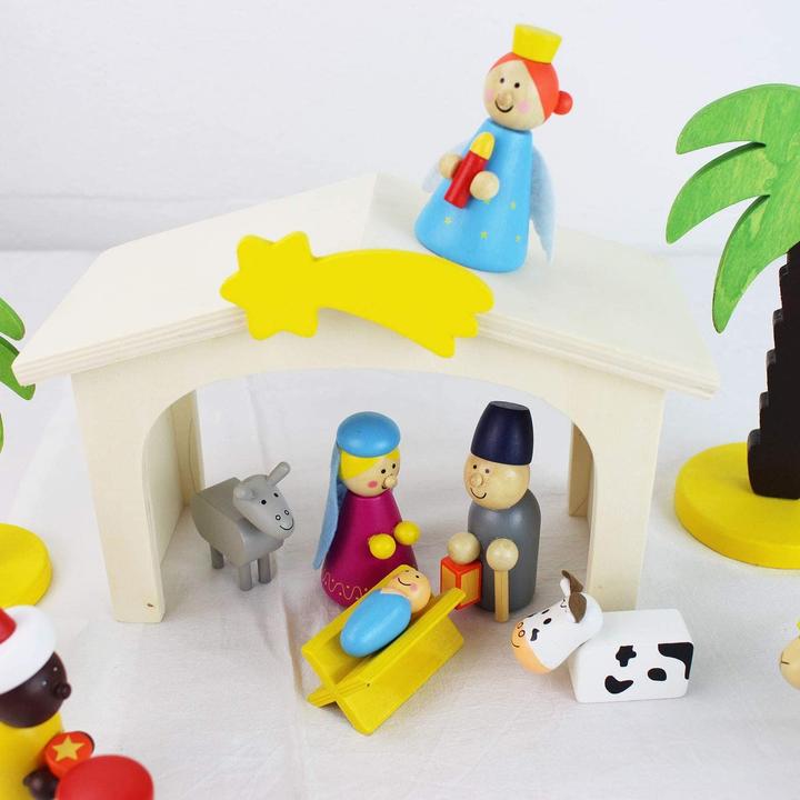 Produktbild Inware Weihnachtskrippe aus Holz