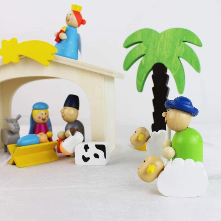 Produktbild Inware Weihnachtskrippe aus Holz