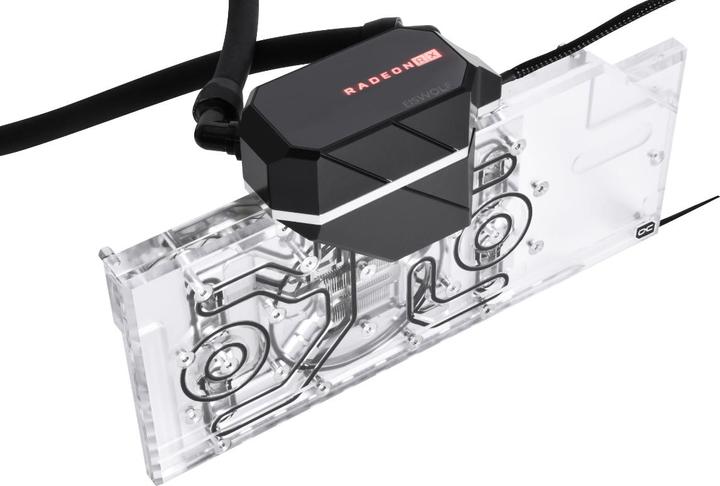 Actual product image Alphacool Eiswolf 2 GPU AIO 360mm Radeon RX 6800XT/6900XT Nitro+ with backplate