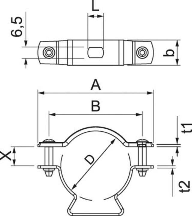 Produktbild OBO Bettermann Abstandschelle