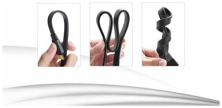 Produktbild Ugreen HDMI 2.0 Flachband 4K 1080p vergoldet (1.50 m, HDMI, 2.0)