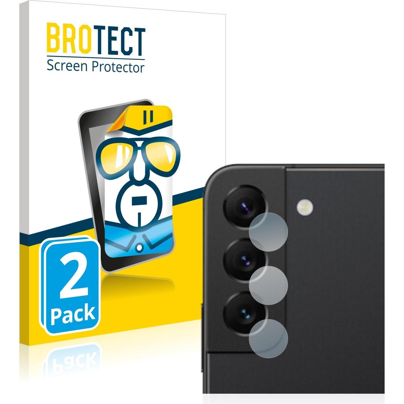 BROTECT Schutzfolie Displayschutz Klar (2 Stück, Samsung Galaxy S22 5G), Smartphone Schutzfolie, Transparent