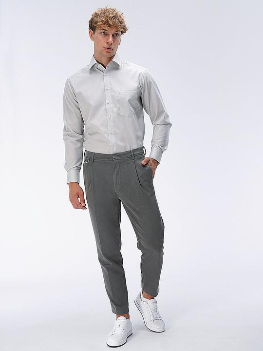 Produktbild Olymp Hemd Luxor grau/ New Kent 1/1 arm Chambray Gr.46 (46)