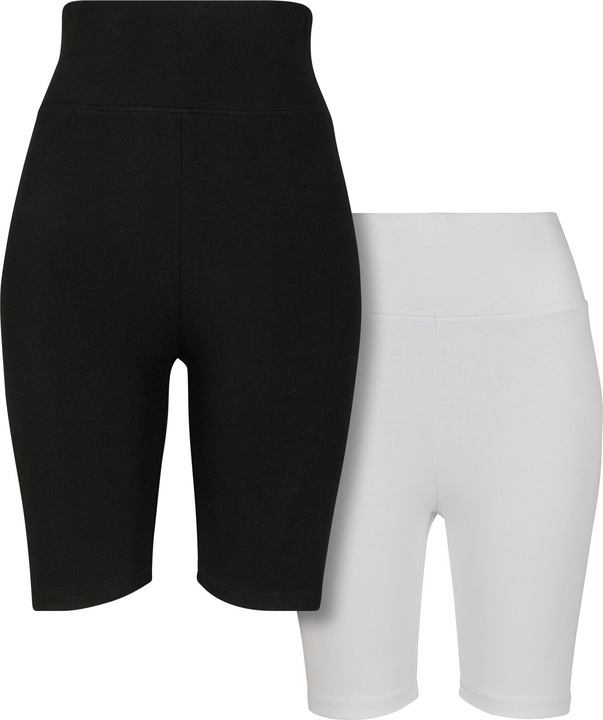 Immagine prodotto Urban Classics Pantaloncini da ciclismo a vita alta da donna 2-Pack (M)