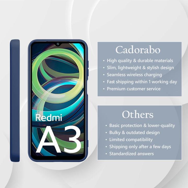 Image du produit Cadorabo Coque pour Xiaomi RedMi A3 / A3X TPU Liquid Silicone Case (Xiaomi Redmi A3)