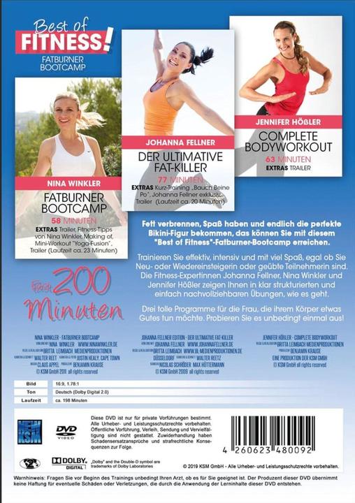 Actual product image Best of Fitness - Fatburner Bootkamp 3on1 (DVD, German)