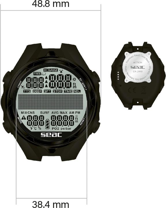 Produktbild Seac Tauchcomputer Action H.R.
