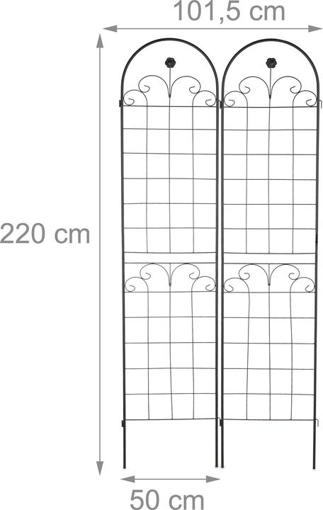 Actual product image Relaxdays 2x trellis (1.50 cm, 50 cm)