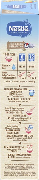Image du produit Nestlé Bouillie lactée banane fraise & céréales complètes 8 mois pdr (450 g)
