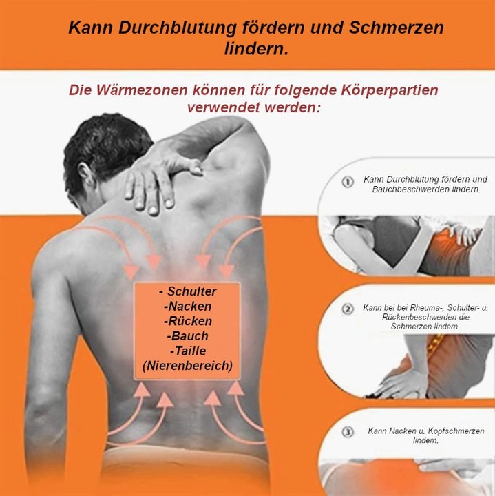 Produktbild Hermex Heizweste Wärmeweste elektrisch beheizbare Weste Unisex 11 Zonen (3XL)