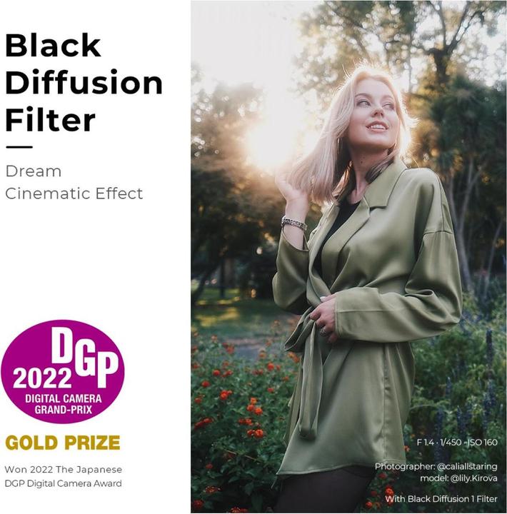 Produktbild K&F Concept 1/1 Black Mist Filter Nano X 58mm (KF-01.1664) (58 mm, Black Mist Filter)