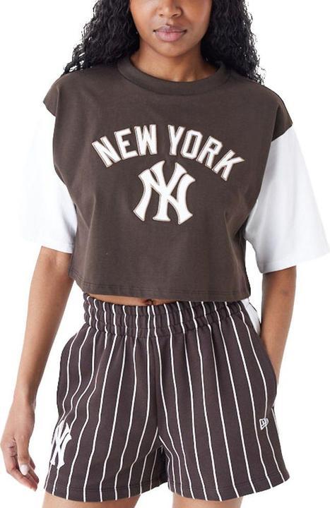 Actual product image New Era Ladies Cropped Raglan Top brown - L (L)