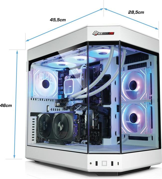 Produktbild Kiebel Poseidon IX (2000 GB, 32 GB, AMD Ryzen 7 9800X3D, GeForce RTX 5080)